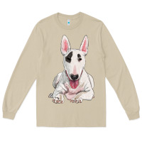 Mushroom bull terrier Long Sleeve Tee - RanaPortraitStore