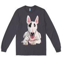 Smoke bull terrier Long Sleeve Tee - RanaPortraitStore