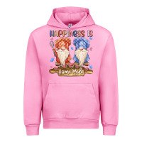 Fuchsia Pink happiness is homemade Urban Hoodie - MaliasSmallBusiness
