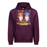 Mauve Wine happiness is homemade Urban Hoodie - MaliasSmallBusiness