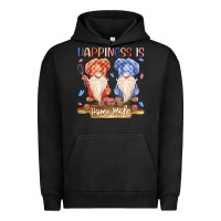 Pigment Black happiness is homemade Urban Hoodie - MaliasSmallBusiness