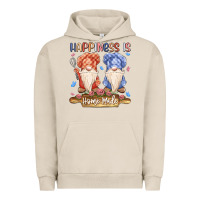 Pigment French Oak happiness is homemade Urban Hoodie - MaliasSmallBusiness