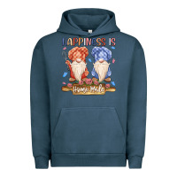 Pigment Midnight Navy happiness is homemade Urban Hoodie - MaliasSmallBusiness