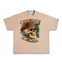 Burro cowboy killer with skull Urban Heavy Tee - texasbilliewilder