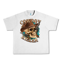Lunar Rock cowboy killer with skull Urban Heavy Tee - texasbilliewilder