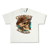 Pistachio cowboy killer with skull Urban Heavy Tee - texasbilliewilder