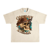 Sandshell cowboy killer with skull Urban Heavy Tee - texasbilliewilder