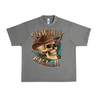 Tornado cowboy killer with skull Urban Heavy Tee - texasbilliewilder