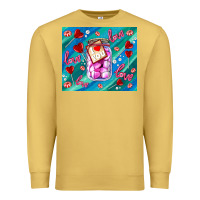 Antique Gold sugar with love Premium Sweatshirt - AdoDesignShop