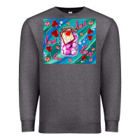 Charcoal Heather sugar with love Premium Sweatshirt - AdoDesignShop