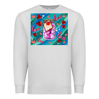 Dove Grey sugar with love Premium Sweatshirt - AdoDesignShop