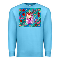 Ocean Blue sugar with love Premium Sweatshirt - AdoDesignShop