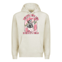 Oatmeal Heather roses are red inside i'm dead Premium Hoodie - MaliasSmallBusiness