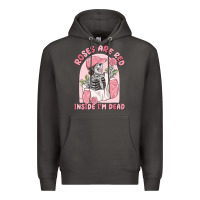 Smoke roses are red inside i'm dead Premium Hoodie - MaliasSmallBusiness