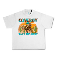 Lunar Rock cowboy take me away Urban Heavy Tee - texasbilliewilder