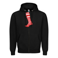 Black red sock fa element Zipper Hoodie - FaDigitalArtStudio