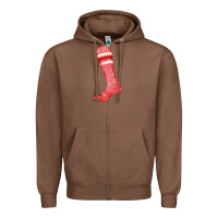 Chestnut red sock fa element Zipper Hoodie - FaDigitalArtStudio