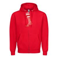 Red red sock fa element Zipper Hoodie - FaDigitalArtStudio