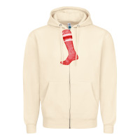 Sandshell red sock fa element Zipper Hoodie - FaDigitalArtStudio