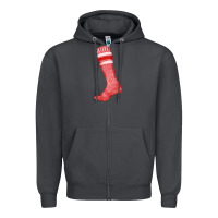 Smoke red sock fa element Zipper Hoodie - FaDigitalArtStudio