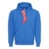 True Royal red sock fa element Zipper Hoodie - FaDigitalArtStudio