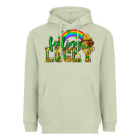 Matcha feeling lucky with coins Heavyweight Hoodie - AdoDesignShop