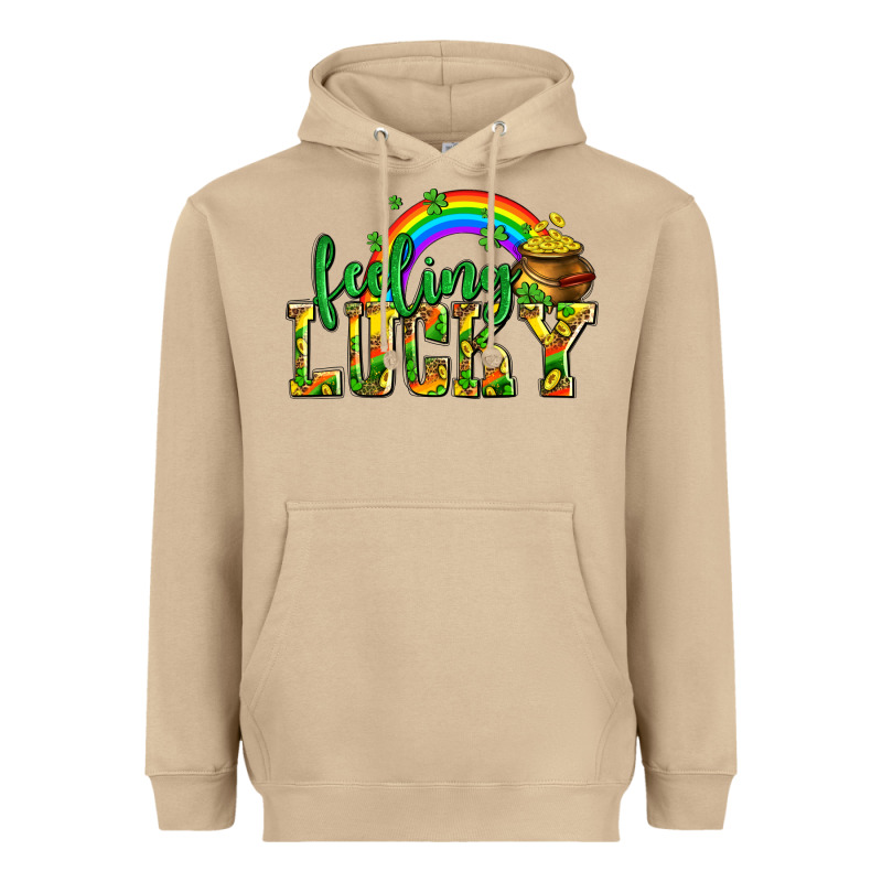 Feeling Lucky With Coins Heavyweight Hoodie by AdoDesignShop | Teevron