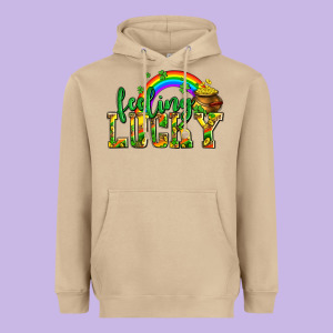 Feeling Lucky With Coins Heavyweight Hoodie Designed By Adodesignshop