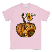 Bubblegum Pink pumpkin with sunflower Classic Tee - RanaPortraitStore