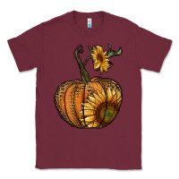 Burgundy pumpkin with sunflower Classic Tee - RanaPortraitStore