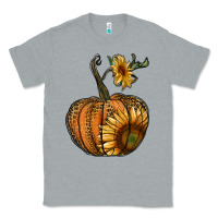 Heather Grey pumpkin with sunflower Classic Tee - RanaPortraitStore