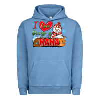 Pigment Pebble Blue i love being a nana Urban Hoodie - MaliasSmallBusiness