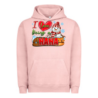 Pigment Salmon i love being a nana Urban Hoodie - MaliasSmallBusiness