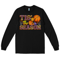 Black tis' the season basketball Long Sleeve Tee - Zillion Design Studio