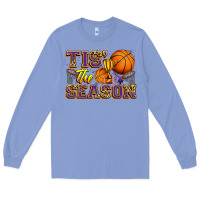 Colony Blue tis' the season basketball Long Sleeve Tee - Zillion Design Studio