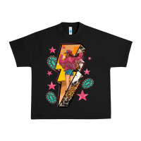 Black cowgirl with lightning bolt Urban Heavy Tee - texasbilliewilder