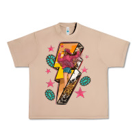 Cowgirl With Lightning Bolt Urban Heavy Tee | Teevron