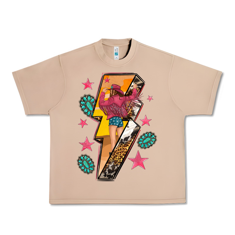 Cowgirl With Lightning Bolt Urban Heavy Tee by texasbilliewilder | Teevron