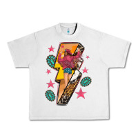 Lunar Rock cowgirl with lightning bolt Urban Heavy Tee - texasbilliewilder