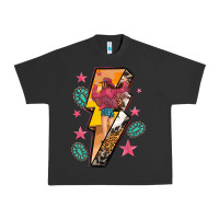 Pigment Black cowgirl with lightning bolt Urban Heavy Tee - texasbilliewilder