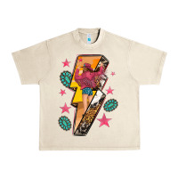 Sandshell cowgirl with lightning bolt Urban Heavy Tee - texasbilliewilder