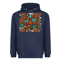 Navy thankful turkey png Heavyweight Hoodie - JahusDesignShop