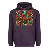 Plum thankful turkey png Heavyweight Hoodie - JahusDesignShop