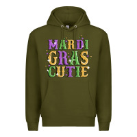 Army Green mardi gras cutie Premium Hoodie - MaliasSmallBusiness