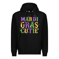 Black mardi gras cutie Premium Hoodie - MaliasSmallBusiness