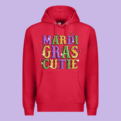 Mardi Gras Cutie Premium Hoodie Designed By Maliassmallbusiness