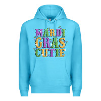 Ocean Blue mardi gras cutie Premium Hoodie - MaliasSmallBusiness