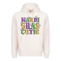 Pale Pink mardi gras cutie Premium Hoodie - MaliasSmallBusiness