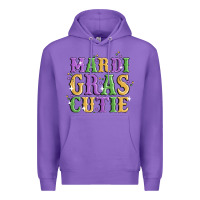 Purple mardi gras cutie Premium Hoodie - MaliasSmallBusiness
