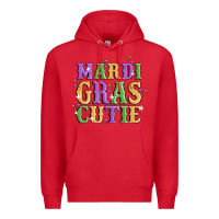 Red mardi gras cutie Premium Hoodie - MaliasSmallBusiness